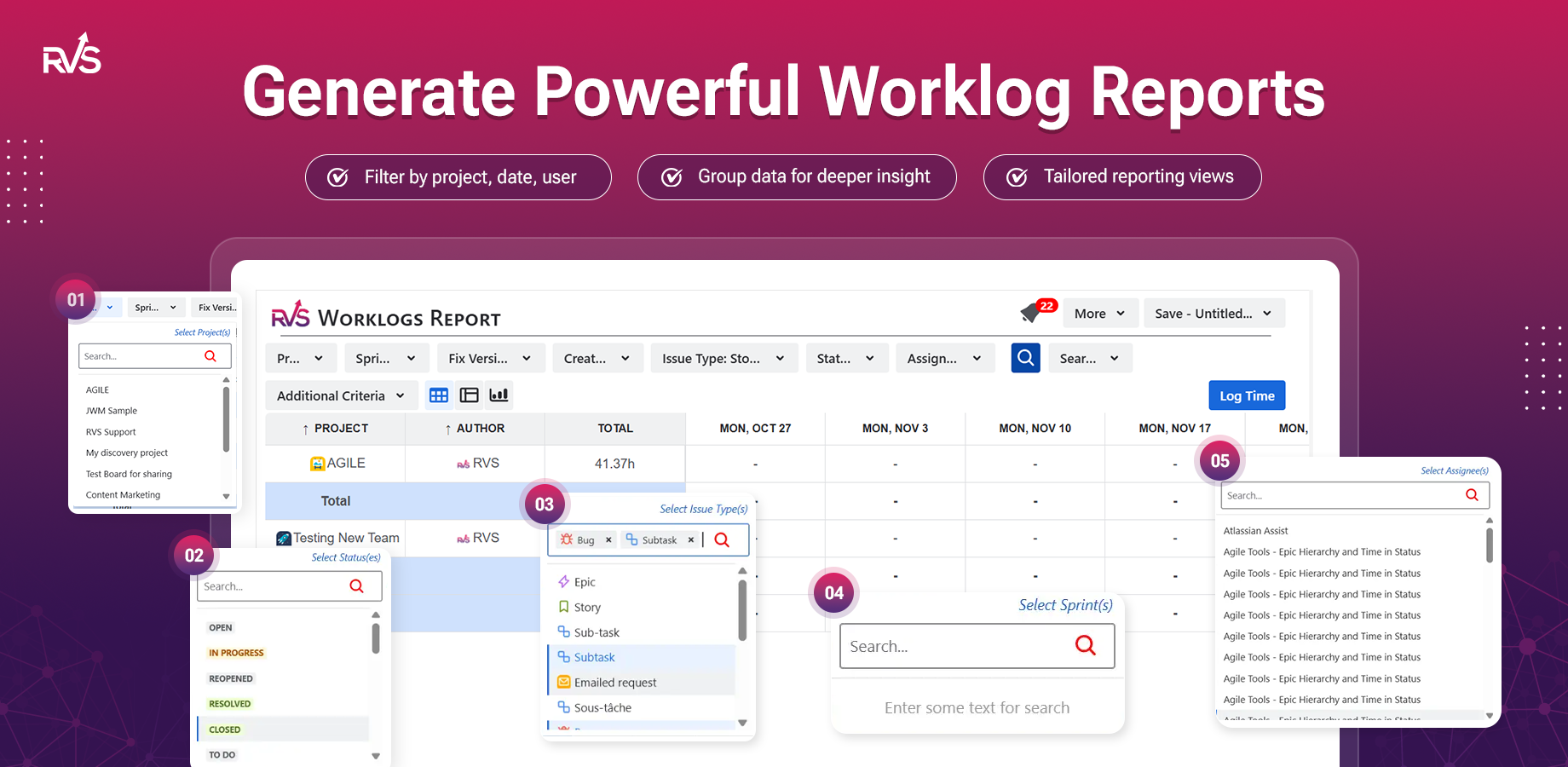 Worklog Time Tracking Filters.png Worklog Time Tracking Filters.png
