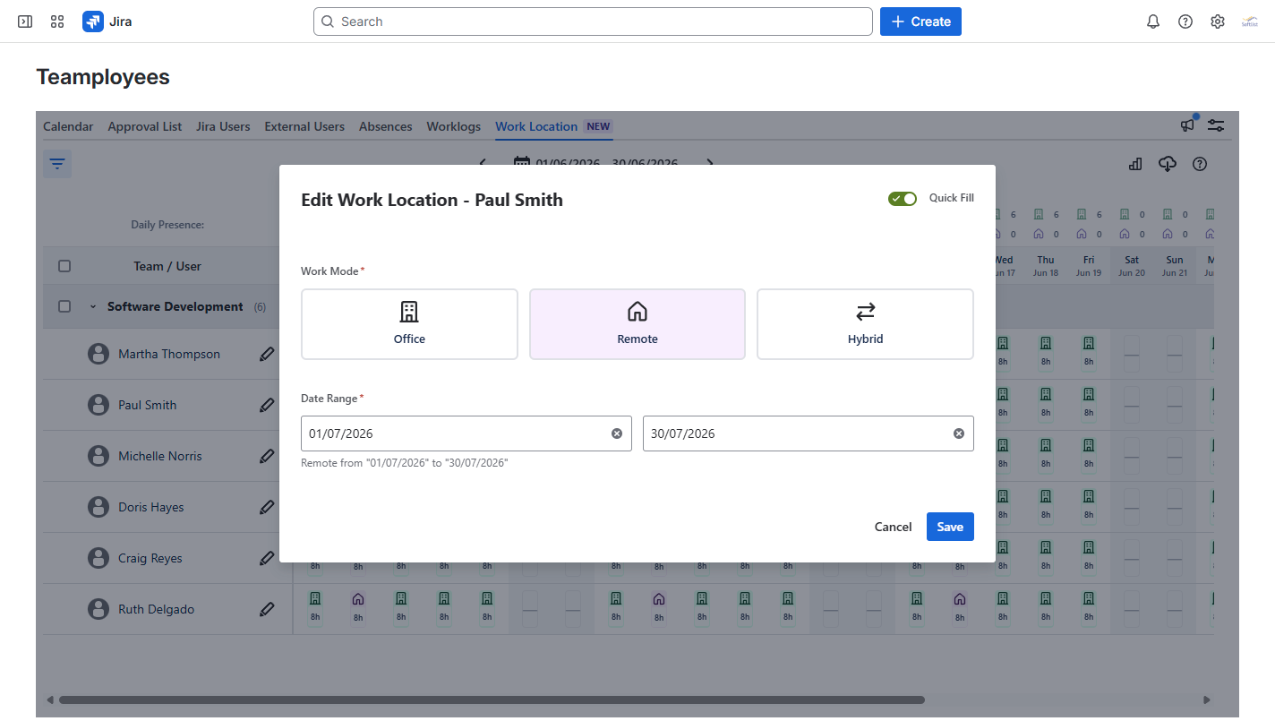 Quick Fill - Work Location - Teamployees.png Quick Fill - Work Location - Teamployees.png