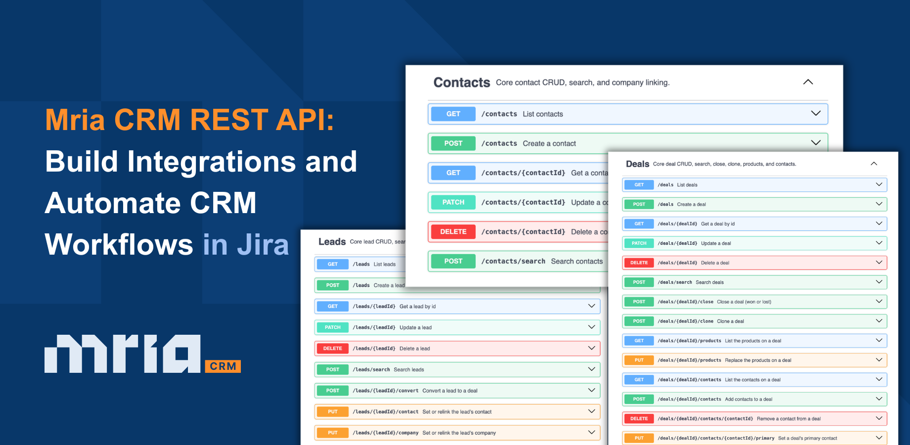 Mria CRM REST API- Build Integrations and Automate CRM Workflows in Jira .png Mria CRM REST API- Build Integrations and Automate CRM Workflows in Jira .png