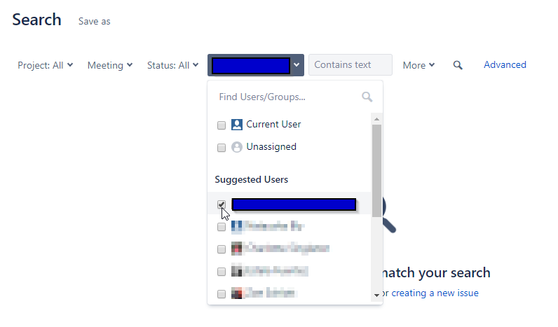 Meeting not in search selecting user.png Meeting not in search selecting user.png