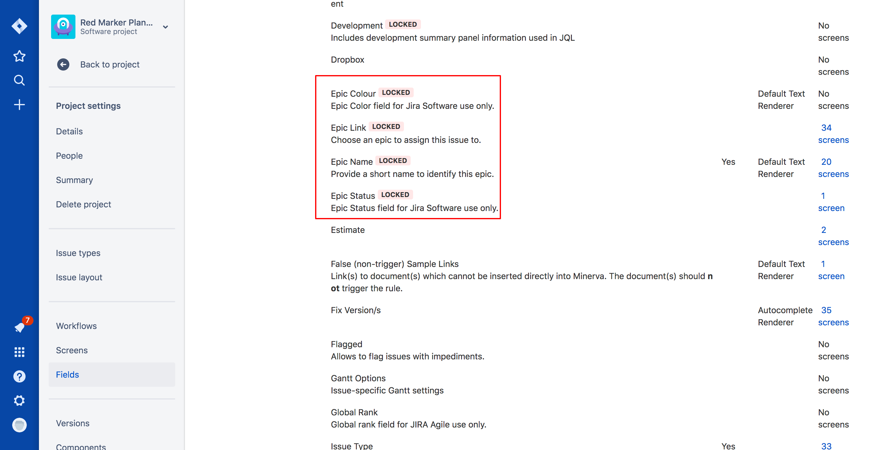 Project Red Marker Planning Fields RedMarker JIRA.png Project Red Marker Planning Fields RedMarker JIRA.png