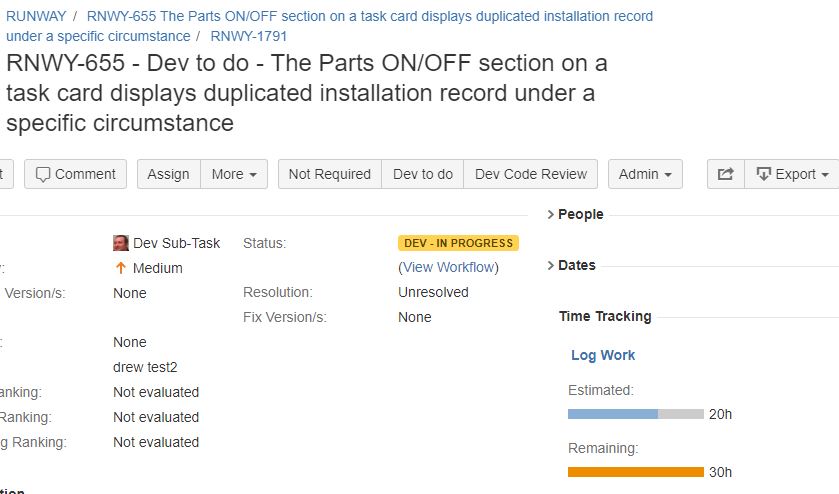 Using JIRA Update Issue - Time Tracking display.jpg Using JIRA Update Issue - Time Tracking display.jpg