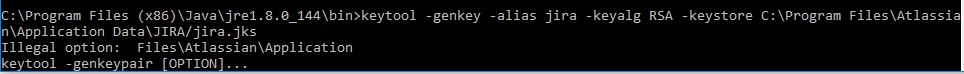 Error when am using full command including JIRA home path.png Error when am using full command including JIRA home path.png