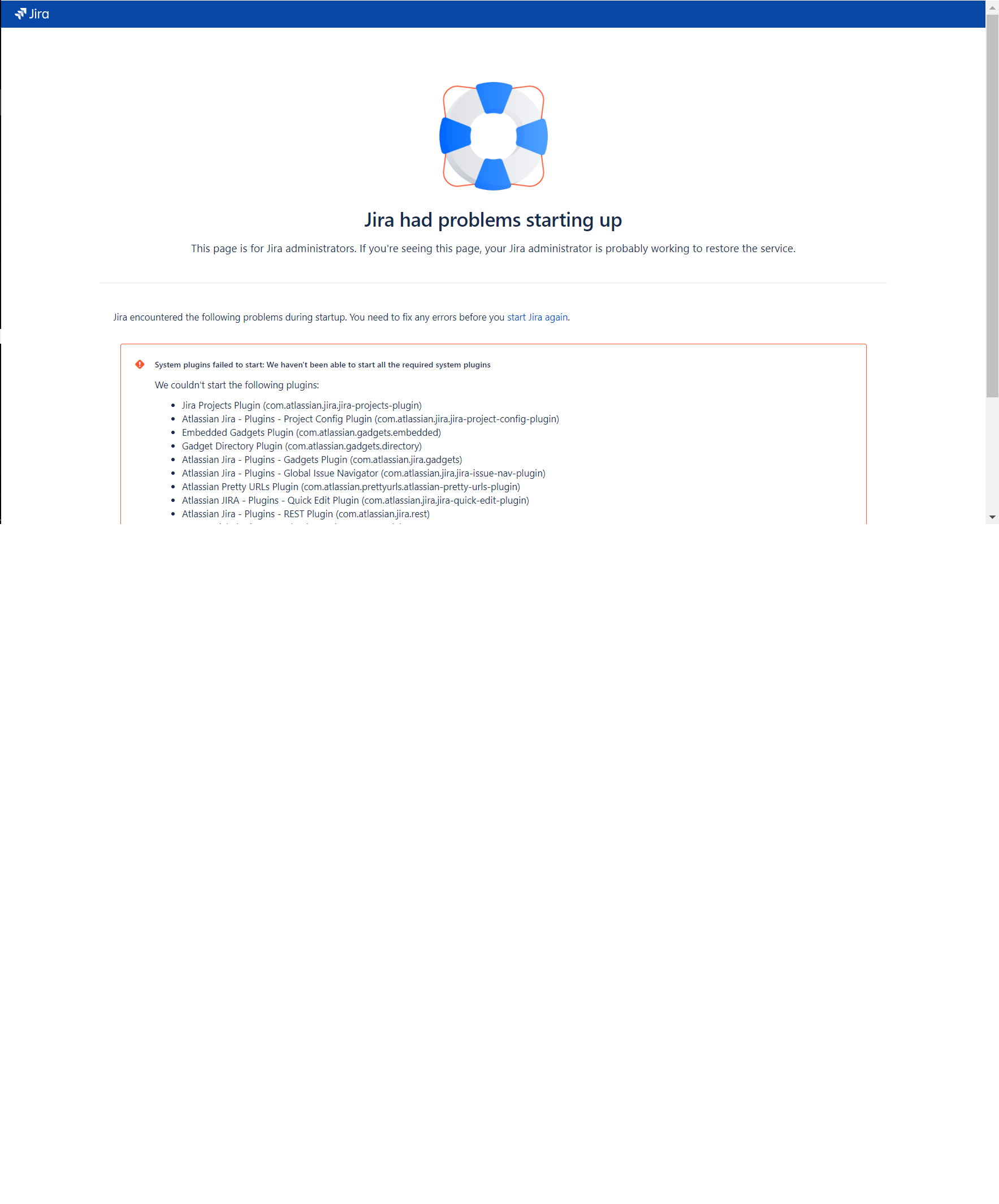 Startup Error.png Startup Error.png