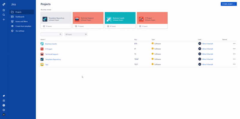 creating issue from template.gif creating issue from template.gif