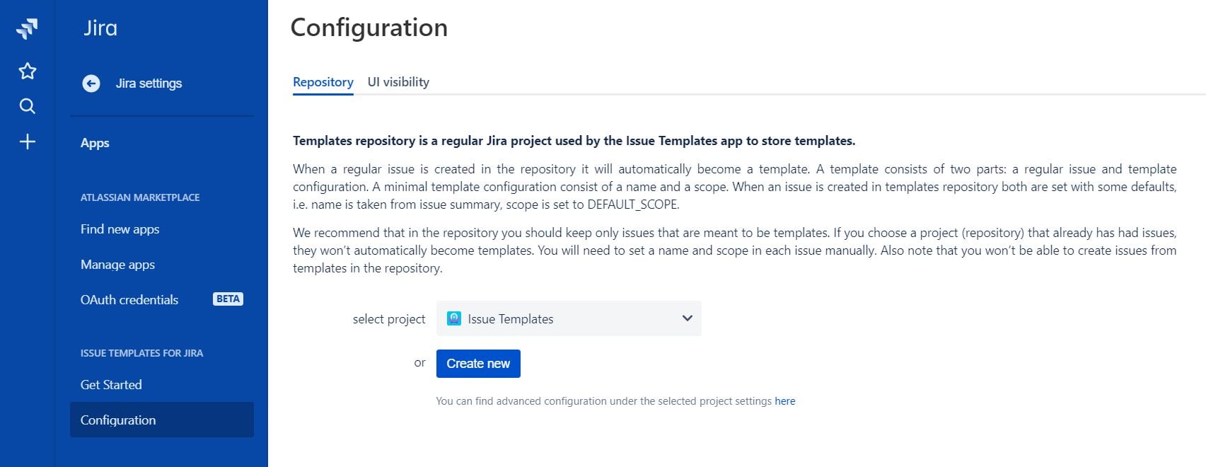 issue templates cloud configuration screen.JPG issue templates cloud configuration screen.JPG
