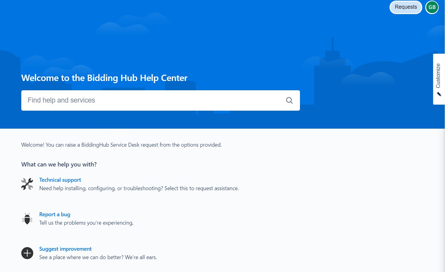 Service Desk Landing Page.png Service Desk Landing Page.png