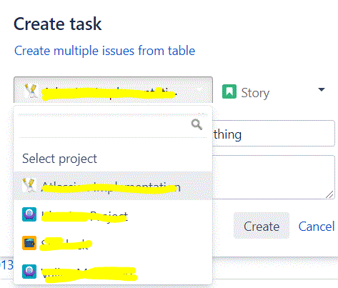 Confluence project list.GIF Confluence project list.GIF