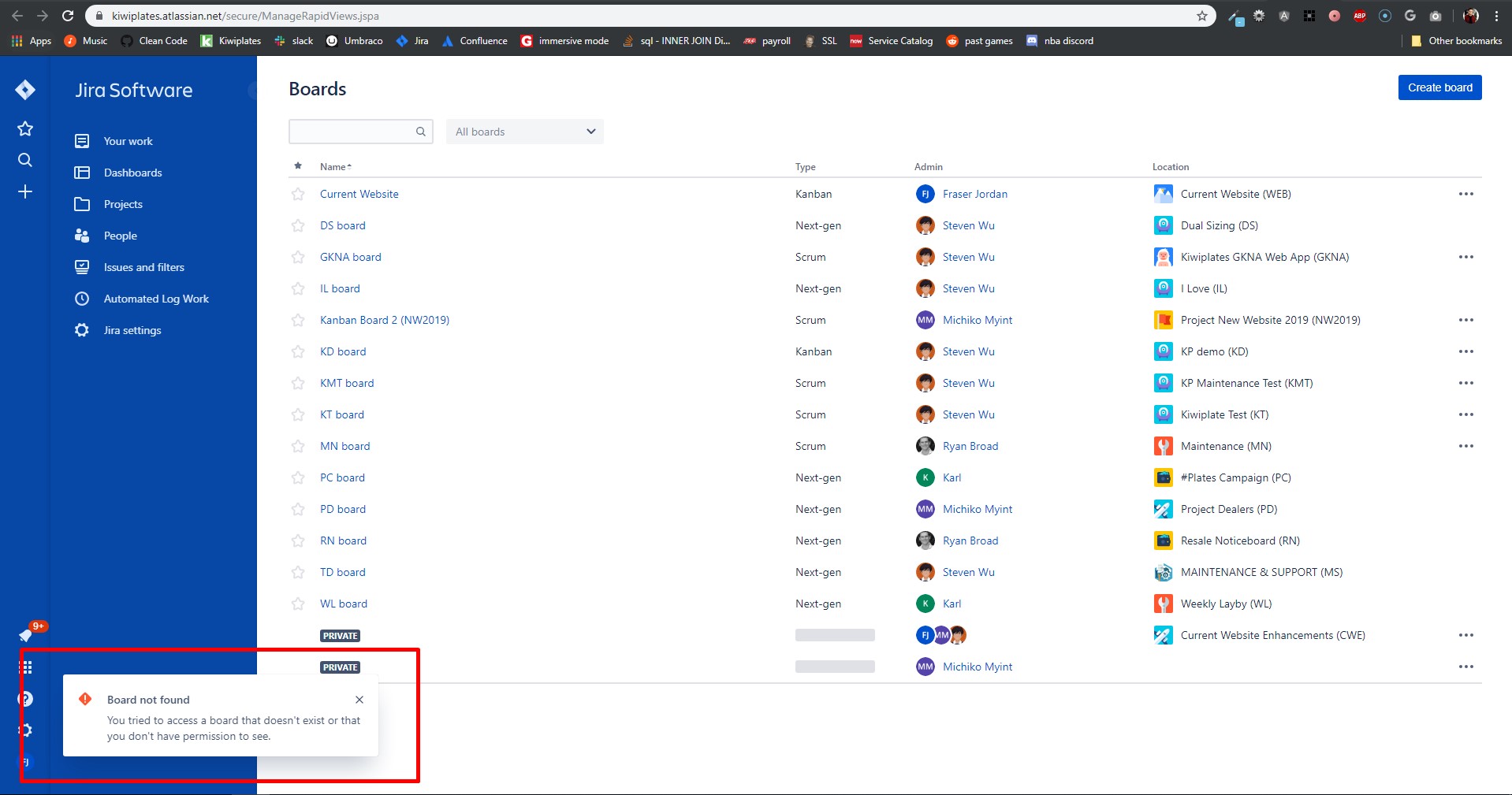Board showing as Private for my team member (Fraser).jpg Board showing as Private for my team member (Fraser).jpg