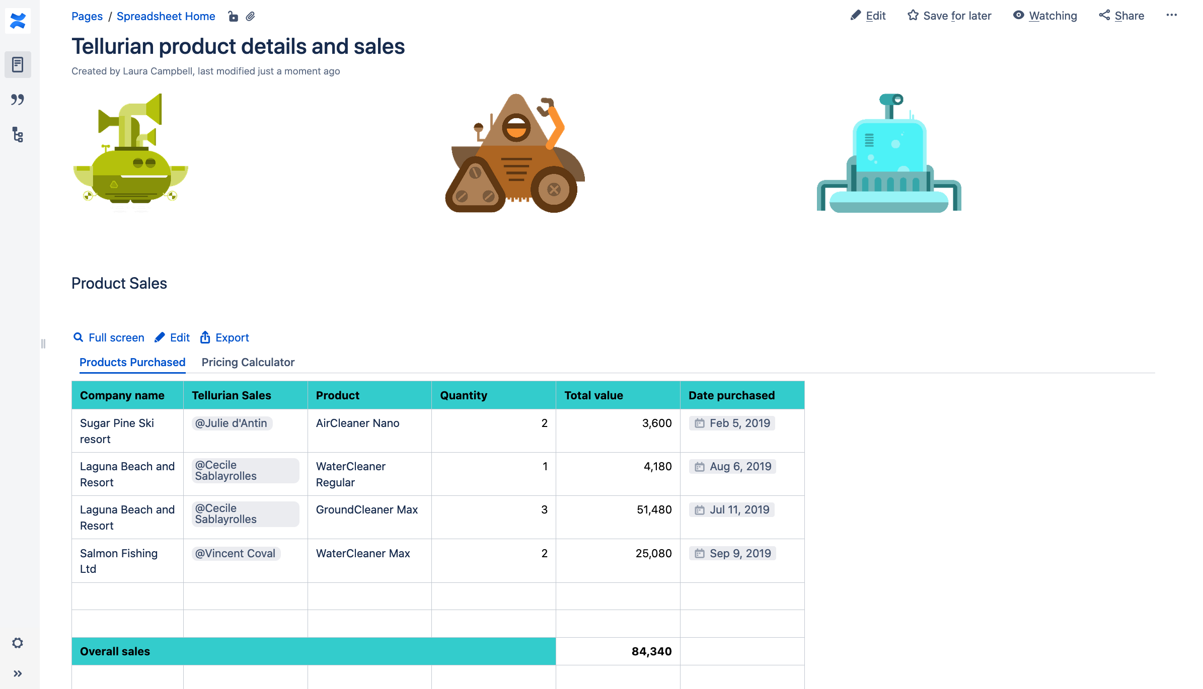 Elements Spreadsheet on Confluence page.png Elements Spreadsheet on Confluence page.png