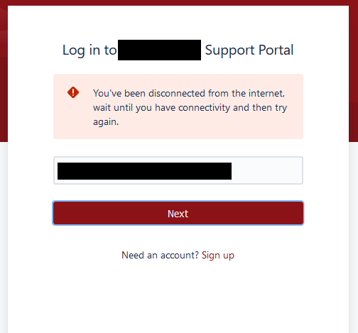Service desk login error.png Service desk login error.png