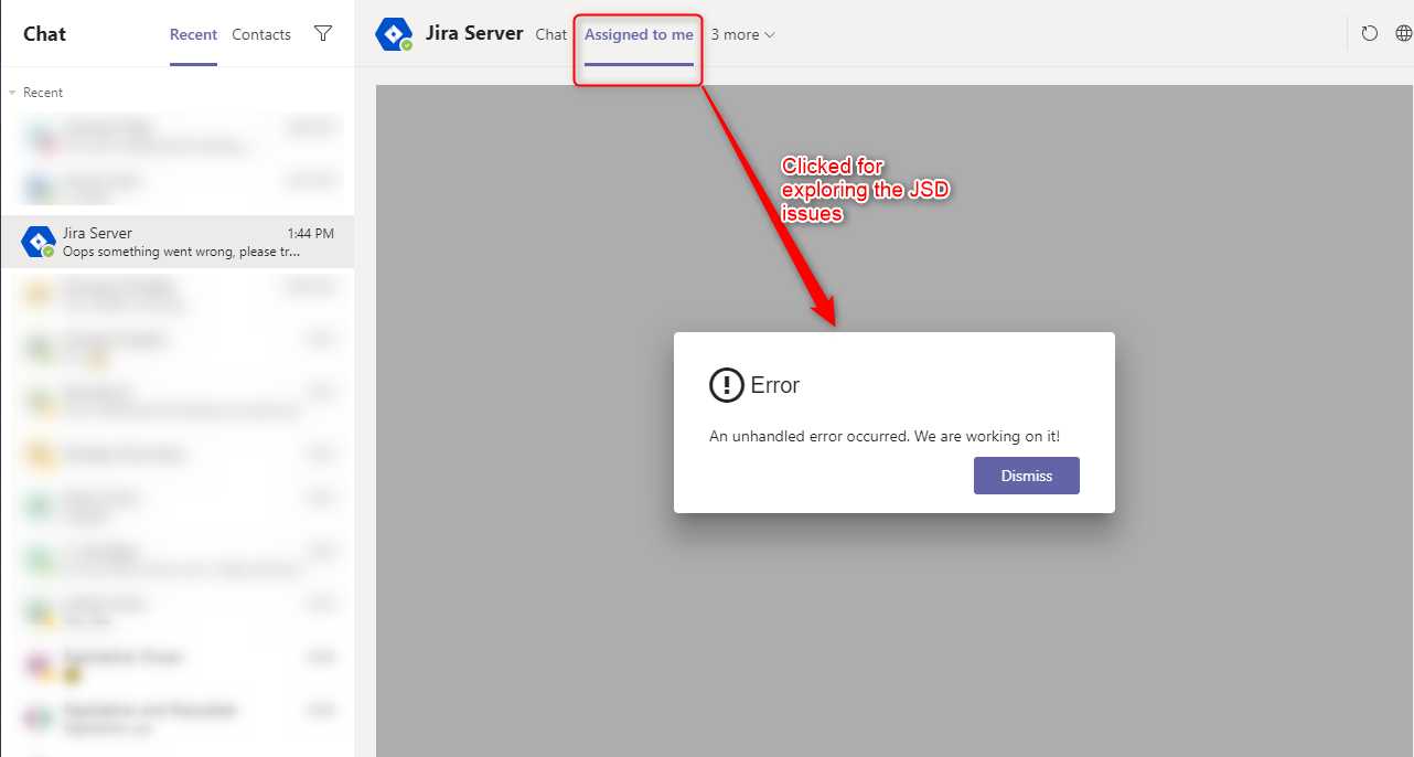 JSD issue not display in chat.png JSD issue not display in chat.png