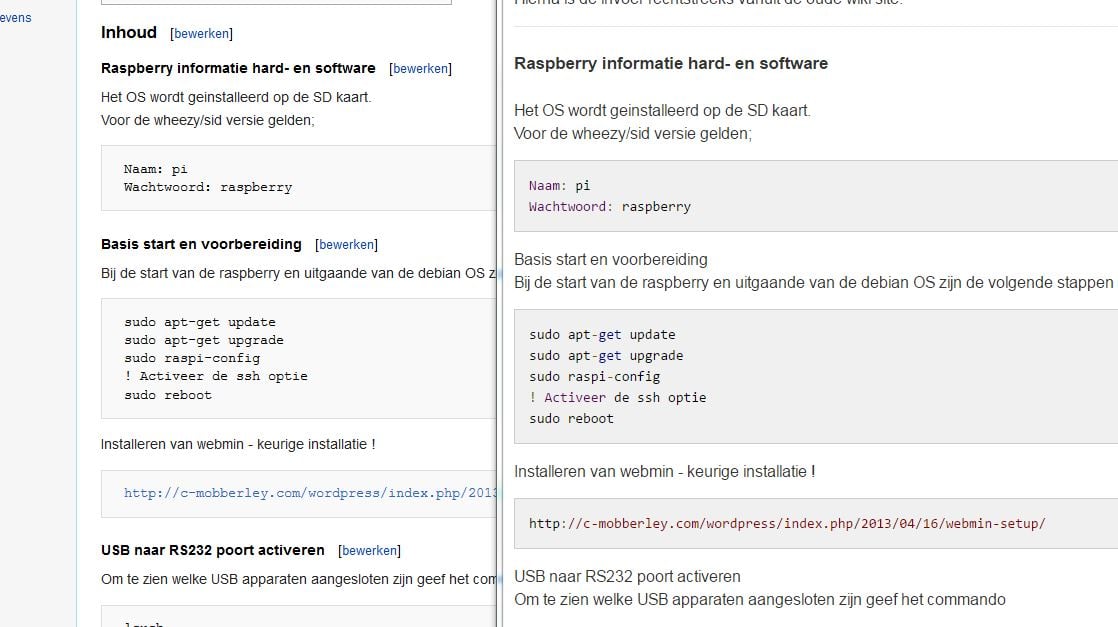Wiki versus Alfresco Wiki