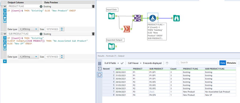 Comparison - Previous Month Data - Alteryx