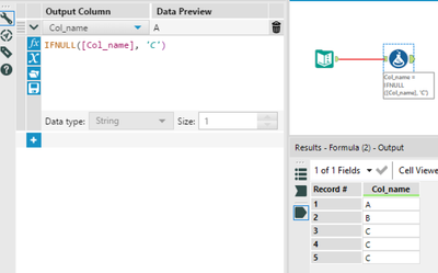 replace data in a column - Alteryx