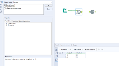 Column Name Not Constant - Alteryx