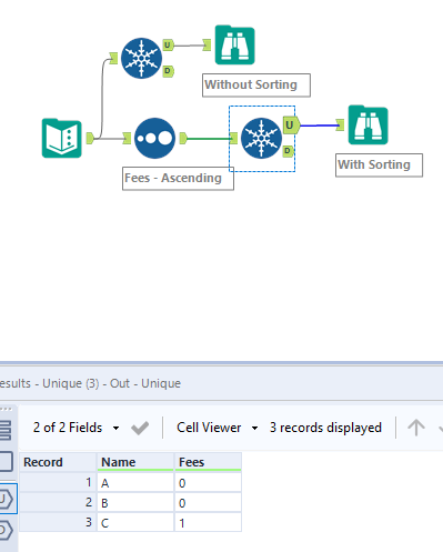 Removing Duplicates - Alteryx