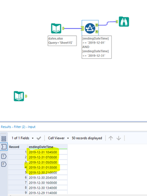 Formula for filtering a date range - Alteryx