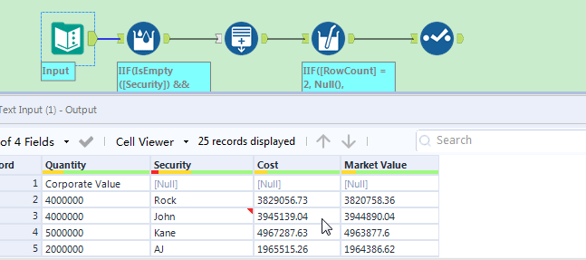 How to insert Blank row - Alteryx