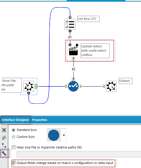 Select tool in macro - Alteryx