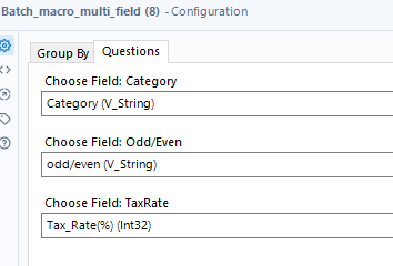 Batch macro based on multiple fields - Alteryx