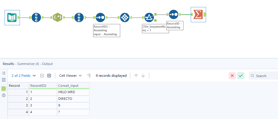 Remove duplicate characters on string - Alteryx