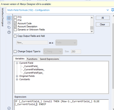 Multifield Formula for Multiple Columns - Alteryx