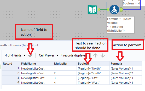 Index/Match and multiply new values across an entire column - Alteryx