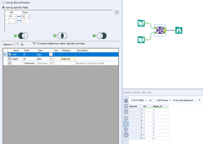 Join 2 datasets - Alteryx