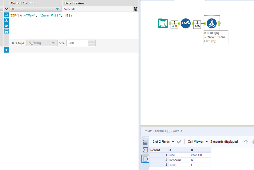 Replace Values from One Column to Another - Alteryx