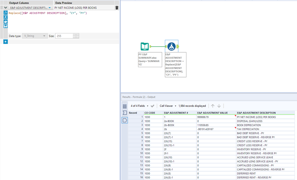 Filtering String Data - Alteryx