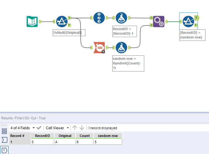 Random Rowr Imputing missing values by a random sample of the available values ...