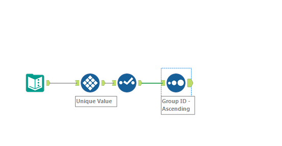 Separate records based on duplicate values in a column - Alteryx