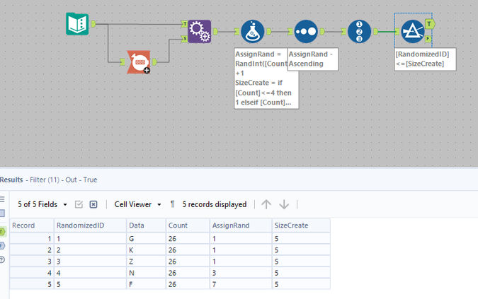 How to select a conditional sample? - Alteryx