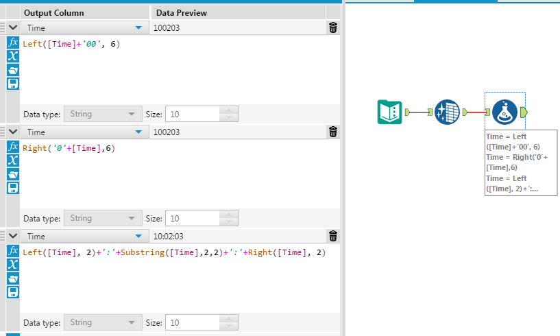 Data Prep Time format - Alteryx