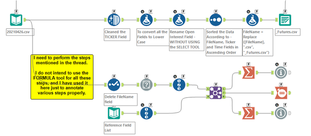 Matching the Field Names Properly - Alteryx