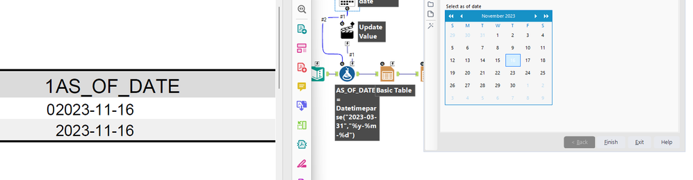 Date Input User Interface - Alteryx