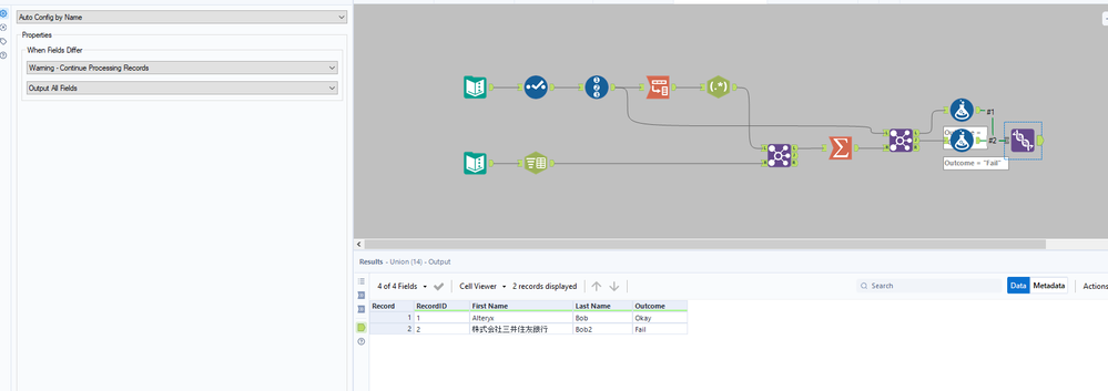 Formula to check if Name field holds valid Characters - Alteryx