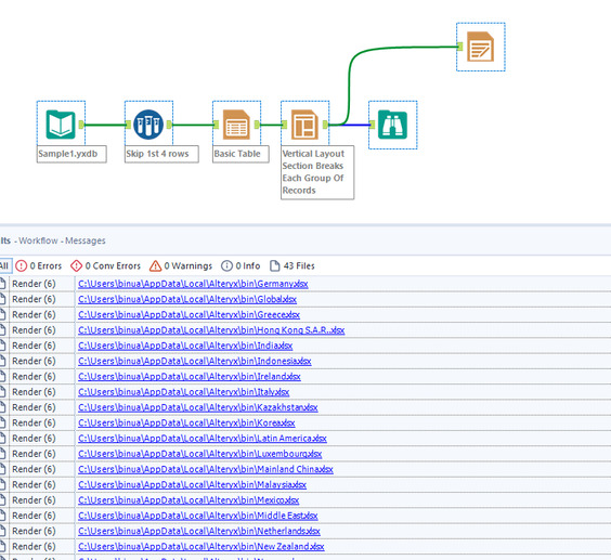 Generate Multiple sheets and Multiple Excel files using Macro - Alteryx