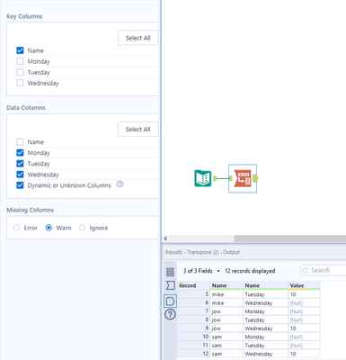 Transform Tools - Rows to columns - Alteryx