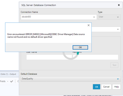 Alteryx Connection to SQL Server ODBC Driver - Alteryx