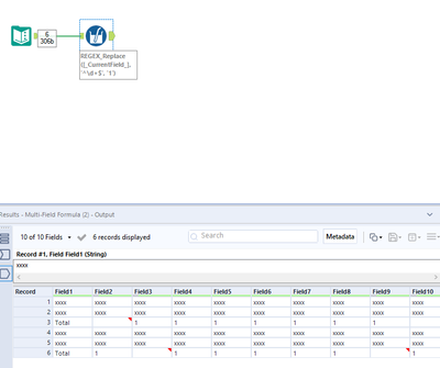how to replace the value of a row - Alteryx