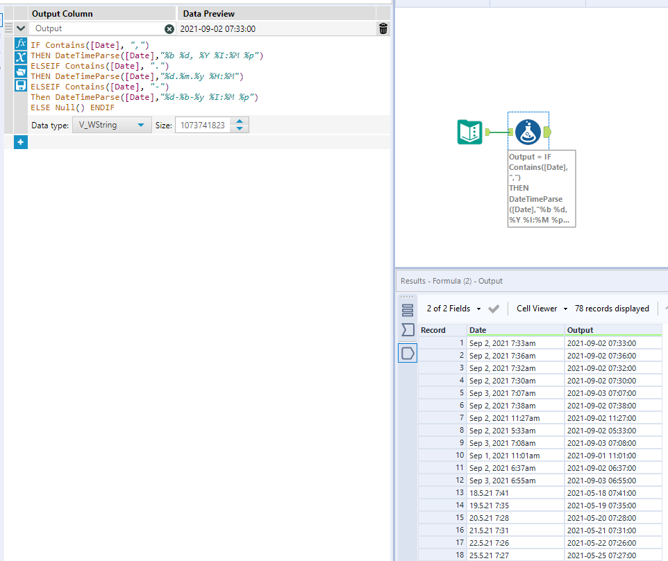 String to DateTime Format - Alteryx