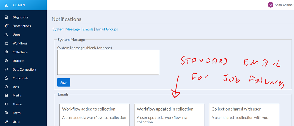 Standard notification for job failures.png Standard notification for job failures.png