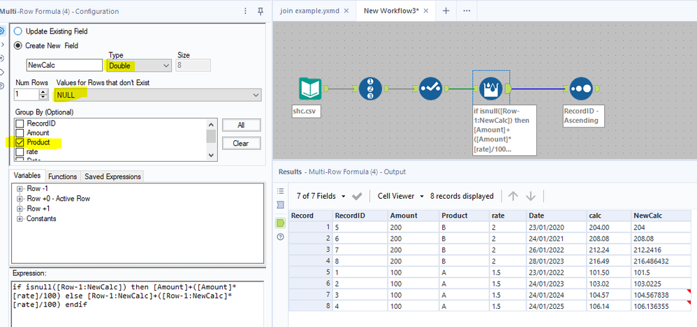Creation of Schedule - multiple conditional rule - Alteryx