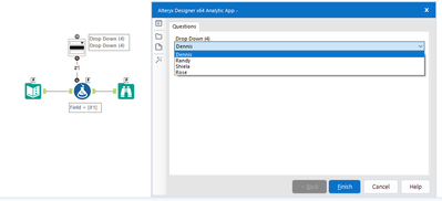 Drop Down List - Alteryx