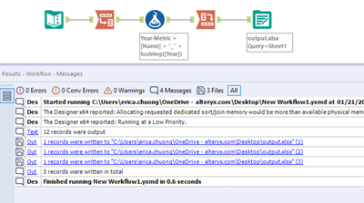 Transform and Reporting Tools - Grouping columns - Alteryx