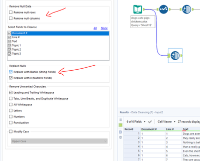 Replace Null in Data - Alteryx