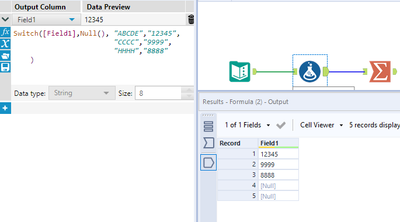 How to replace certain "words" in a column - Alteryx