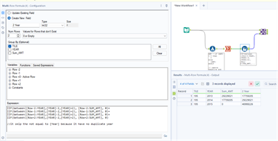 Multi-Row Tool Usage Enhancement - Alteryx